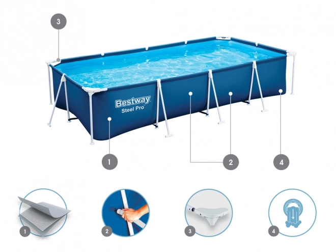 Rodinný bazén Bestway 400x211x81cm