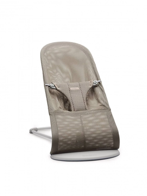 BABYBJORN - Lehátko BLISS MESH - Pearl Pink – Šedá béžová