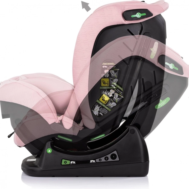 Autosedačka Chipolino Aviato i-Size 40-150cm Růžová Marshmallow