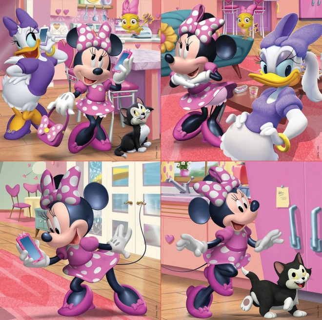 EDUCA Puzzle Minnie a Daisy 4v1 (12,16,20,25 dílků)