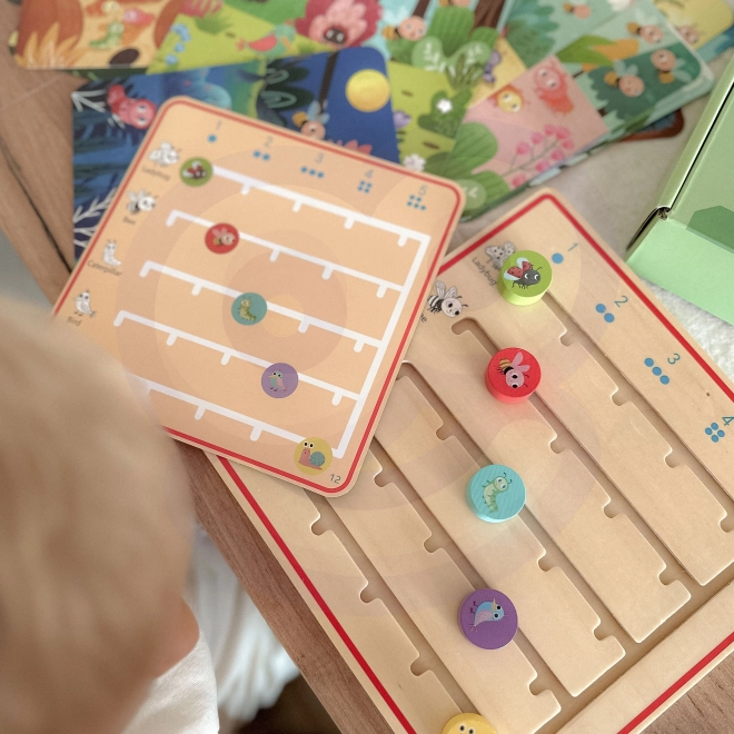 Tooky Toy dřevěná hra Nauka počítání zvířátek