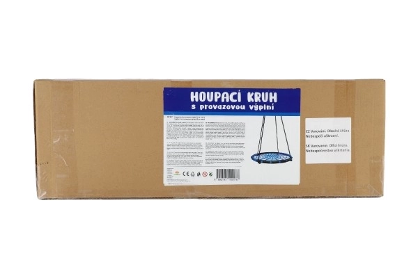 Houpací kruh 80 cm provazová výplň v krabici 75x26x12cm – Modrý