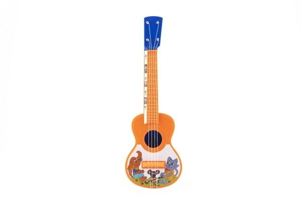 Plastové ukulele se zvířátky 40 cm s trsátkem