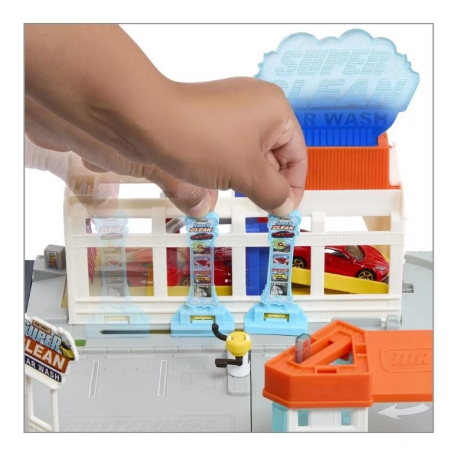 Sada Matchbox Real Adventures Myčka aut