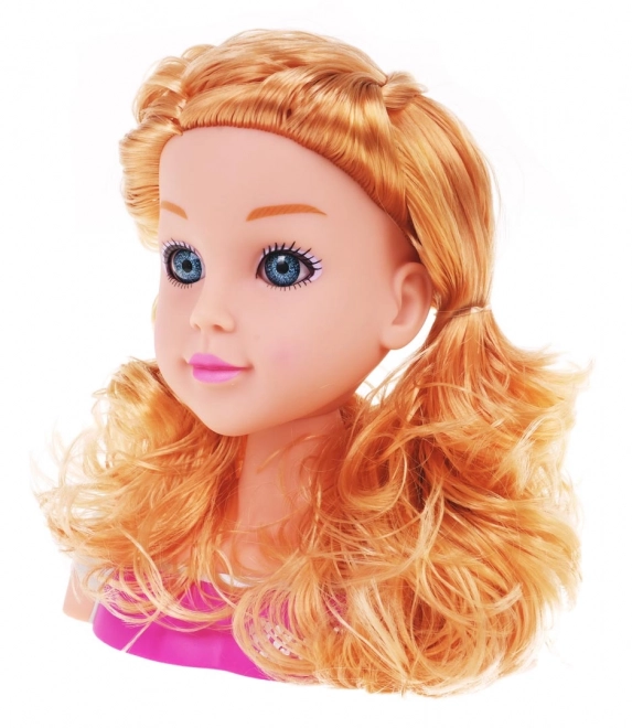 Blond stylingová hlava + příslušenství