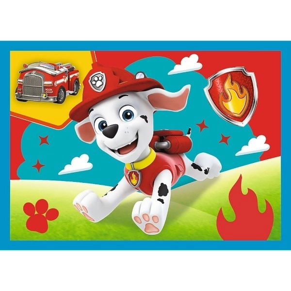 Puzzle 4v1 Tlapková Patrola Běžící Pejsci