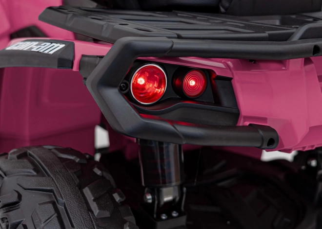 Růžový čtyřkolka Can-Am Outlander ATV