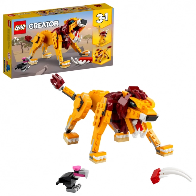 Lego creator divoký lev 3v1