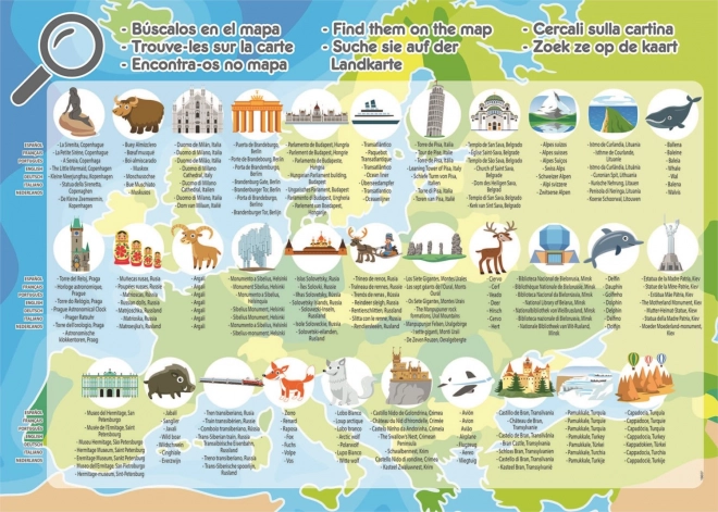 Educa puzzle Mapa Evropy 150 dílků