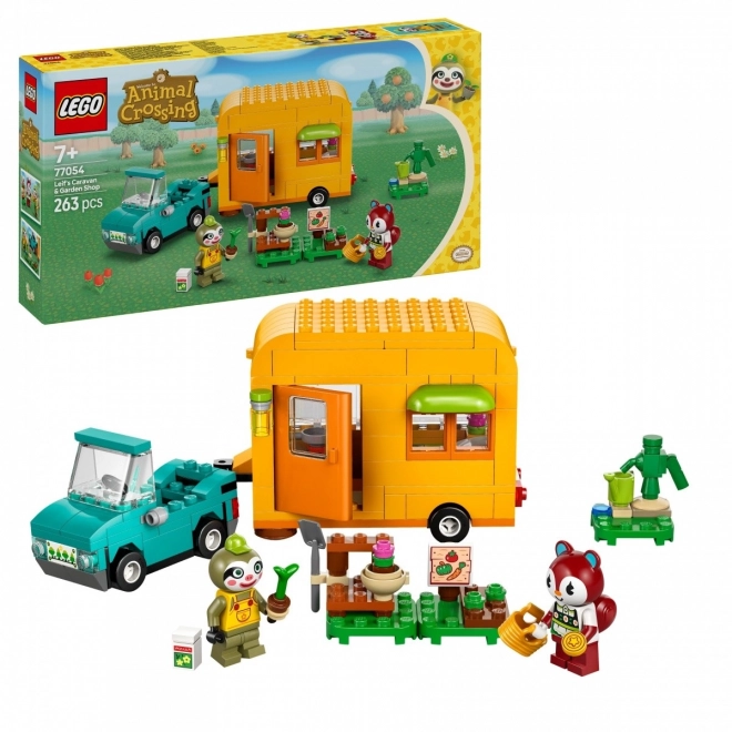 Leif a jeho karavan a zahradnictví LEGO Animal Crossing