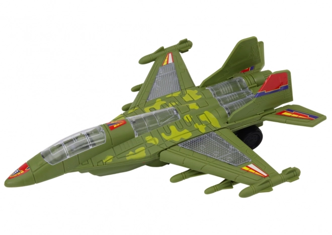 F35 Vojenské stíhací světla Zvuky Zelená
