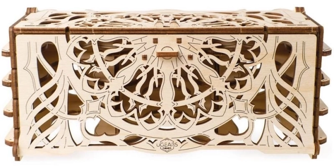Kazeta na sběratelské karty Ugears 3D dřevěné mechanické puzzle