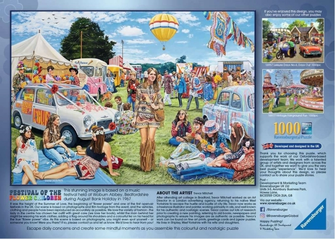 Ravensburger Puzzle Festival Květinových Dětí 1000 dílků