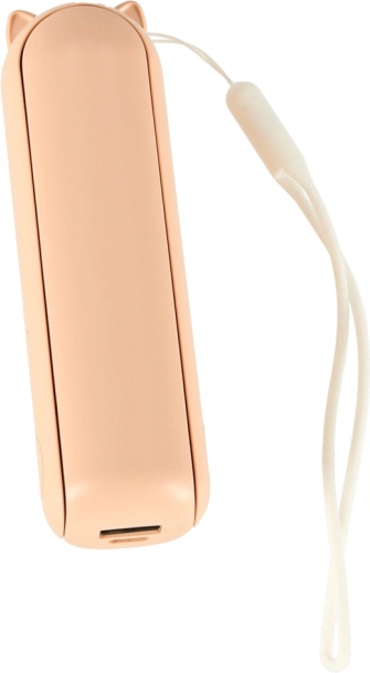 Mini skládací stolní větrák s USB růžový