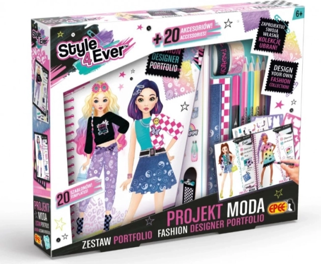 Kreativní sada Projekt Móda Portfolio