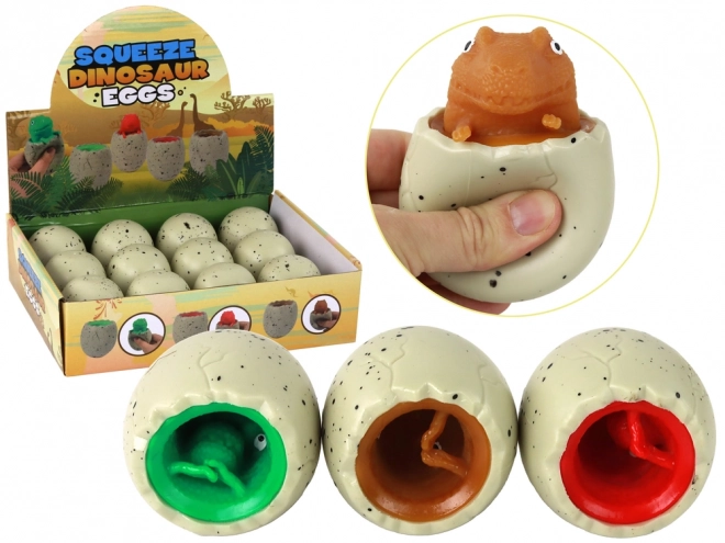 Antistresová hračka dinosaurus v vejci Squishy