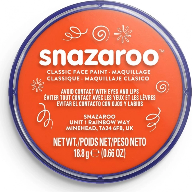 Snazaroo obličejová barva tmavě oranžová 18ml