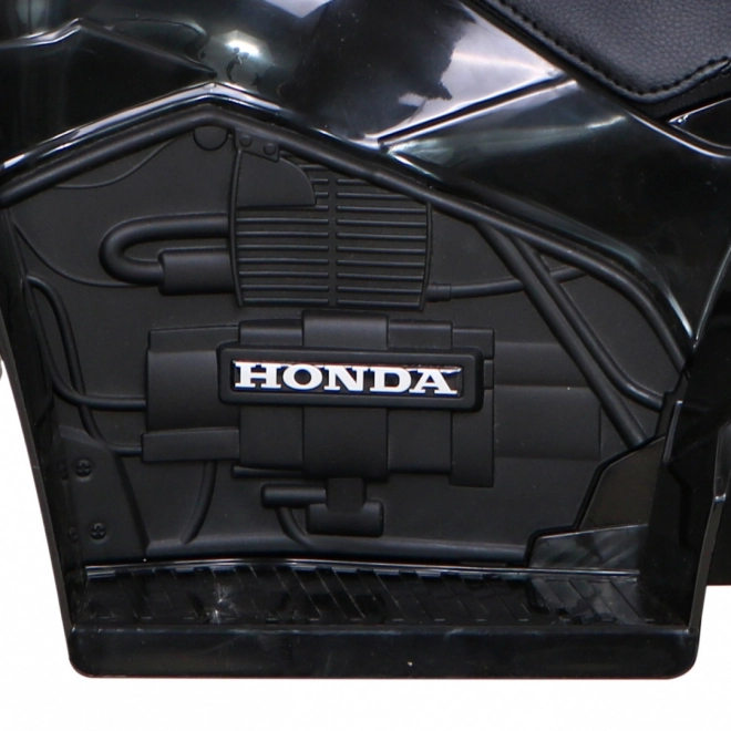 Čtyřkolka Honda 250X TRX s baterií + klakson + LED + eko kůže – Černá