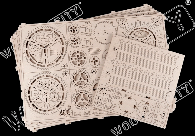 Dřevěný 3D puzzle Královské hodiny