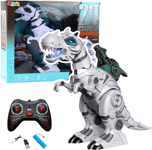 Robotický dinosaurus RC s kouřovým efektem, světly a zvuky