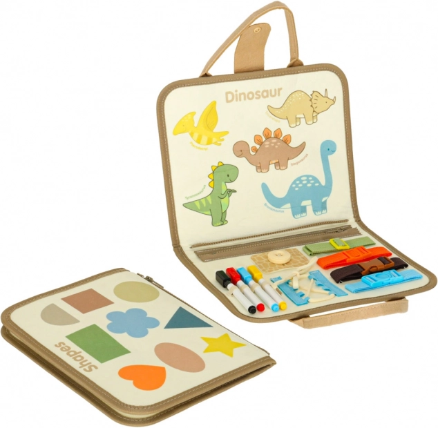 Montessori smyslový kufřík s dinosaury