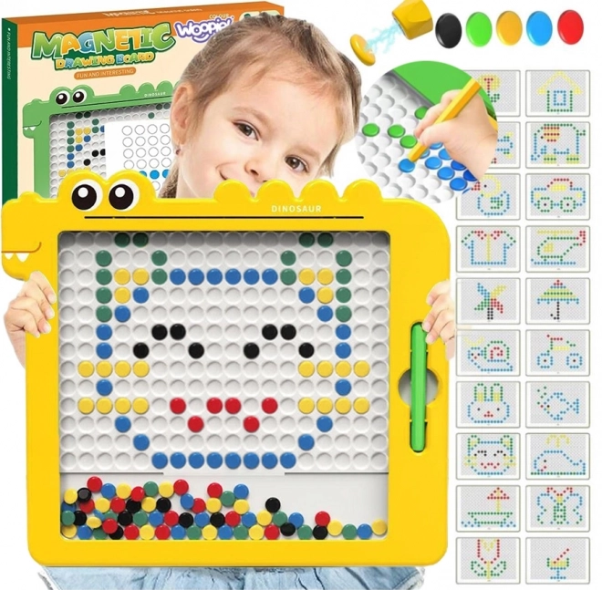 Magnetická tabule pro děti Montessori MagPad Dinosaurus