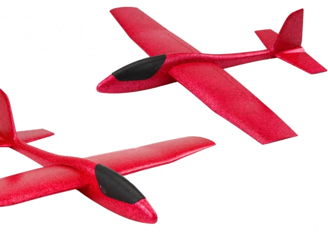 Velký červený styroporový kluzák 68 cm
