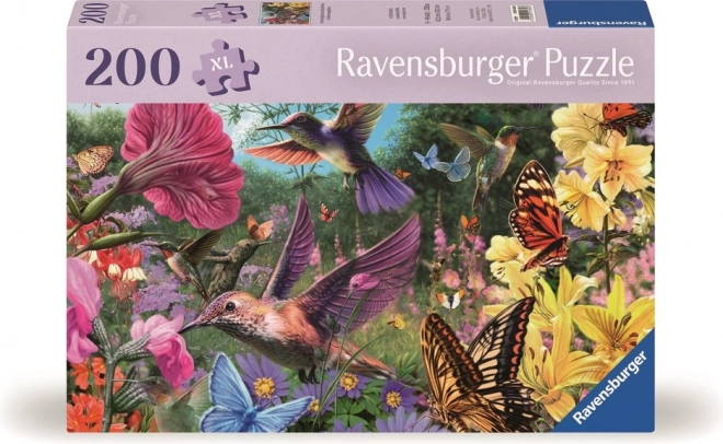 Puzzle Svět kolibříků a motýlů