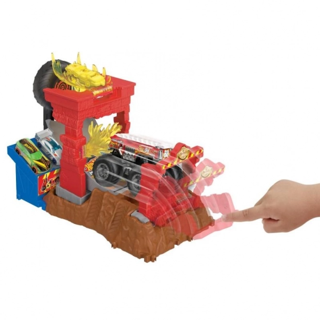 Hot Wheels Monster trucks aréna - závodní výzva herní set HNB87 – HW Tiger Shark