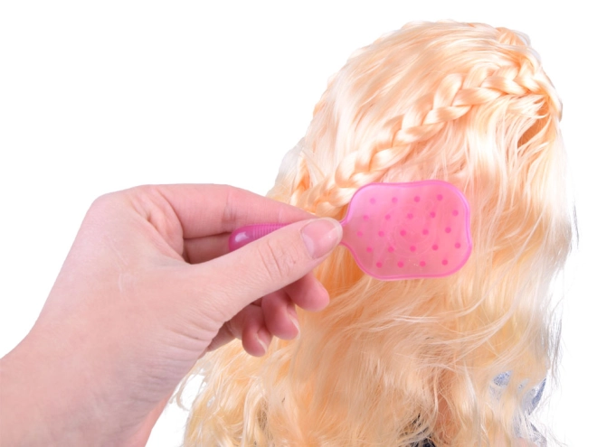 Dlouhé blond vlasy pro česání