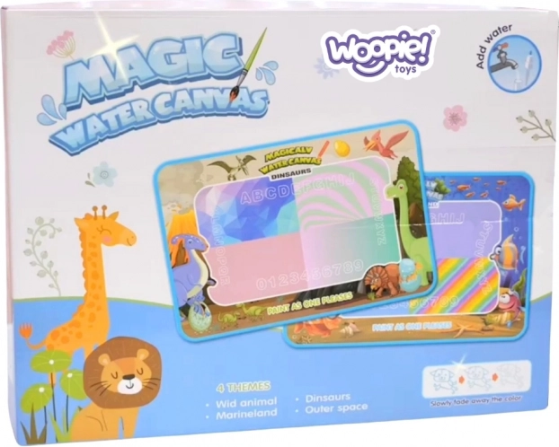 Woopie magická podložka na malování vodou XXL s razítky a čísly 100 cm