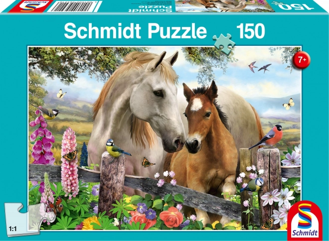 Puzzle Klisna a hříbě 150 dílků