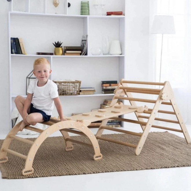 Montessori dřevěná prolézačka Pikler