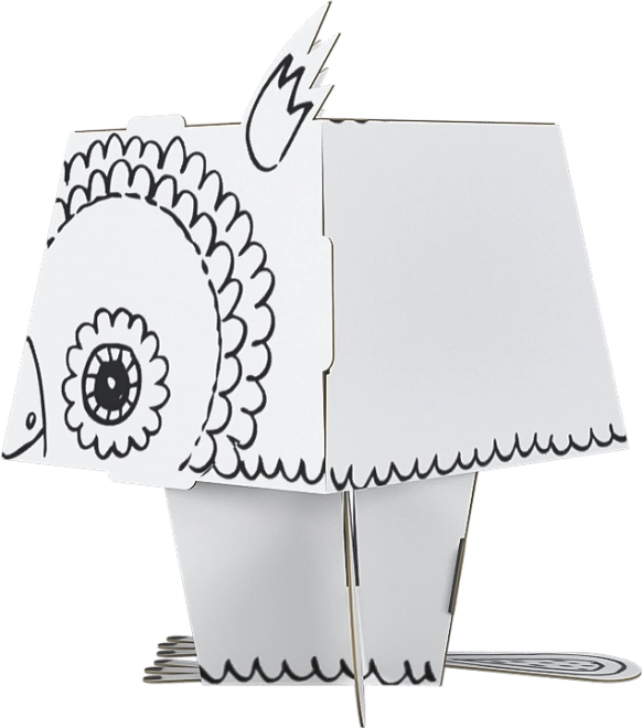 3D omalovánky – Sova