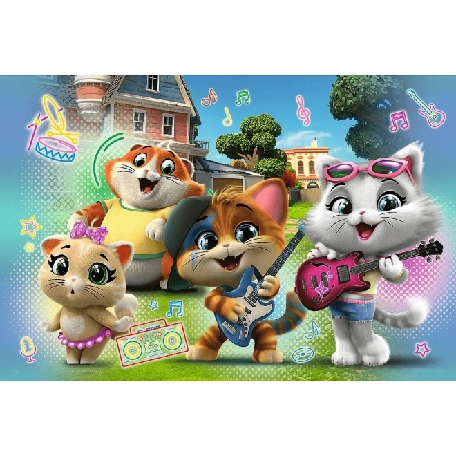 TREFL Oboustranné puzzle 44 koček SUPER MAXI 24 dílků