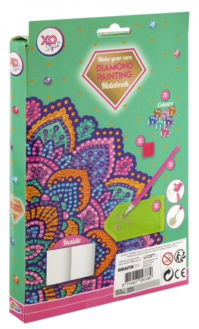 Grafix diamantové malování – zápisník A5 Mandala