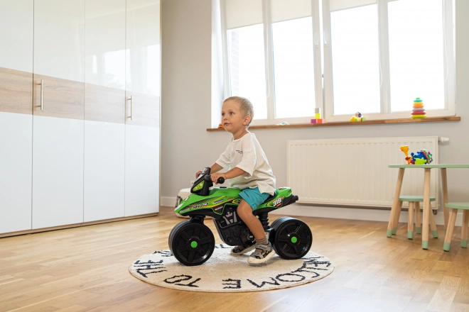 Falk dětská odrážedlo Racing zelená motorka se širokými koly od 1 roku