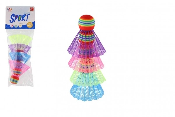Barevné míčky na badminton