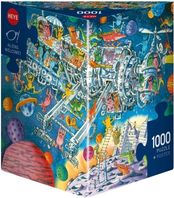 Puzzle Mimozemšťané vítáni 1000 dílků