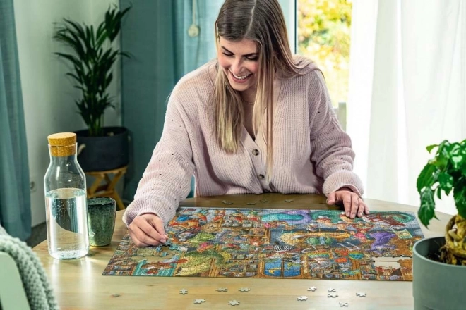 Puzzle 2D 1000 Ravensburger Sever v knihovně