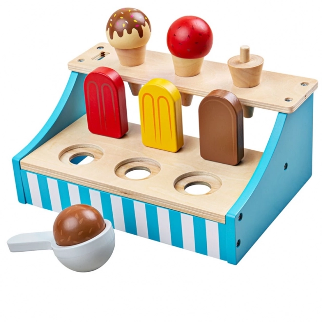 Dřevěný stojan na zmrzlinu Bigjigs Toys