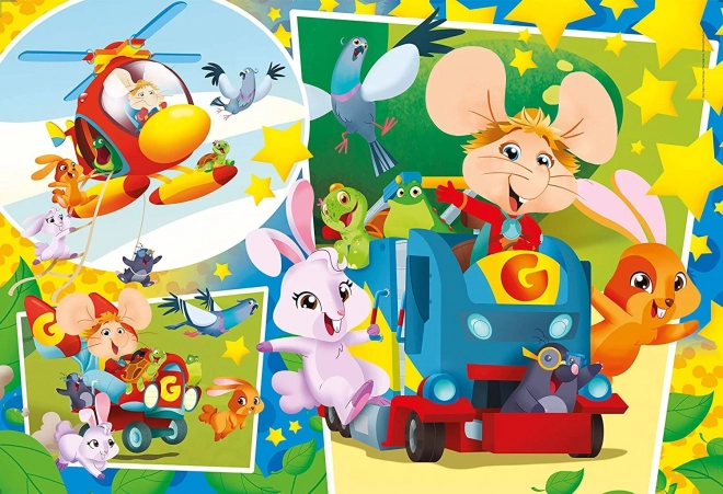 Puzzle Myšák Gigio Maxi 104 dílků