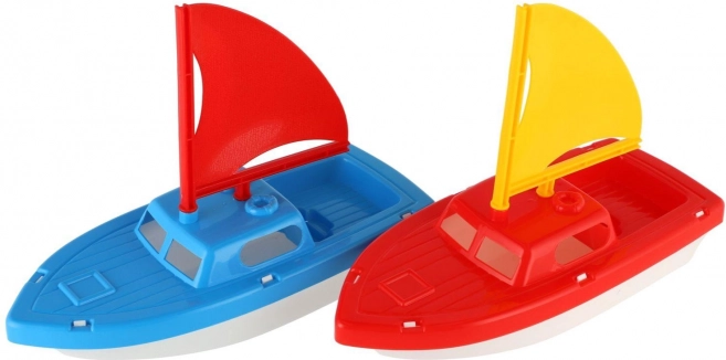 plastová plachetnice do vody pro děti 12 × 21 cm, 2 barvy