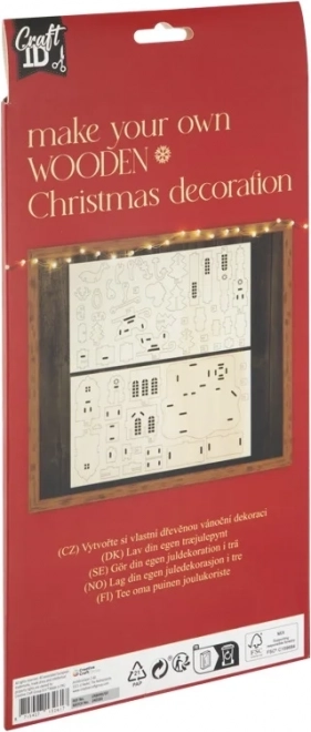 CRAFT ID Dřevěné 3D puzzle Santa