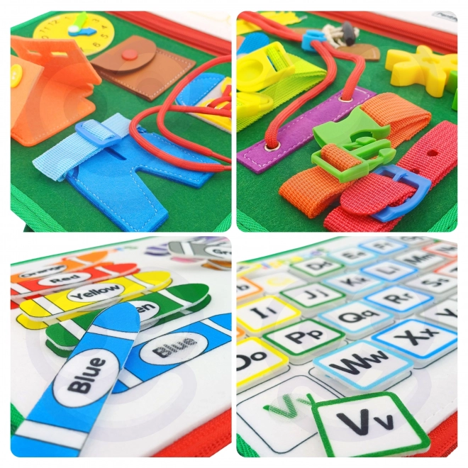Woopie vánoční edice montessori učební knížka kufřík
