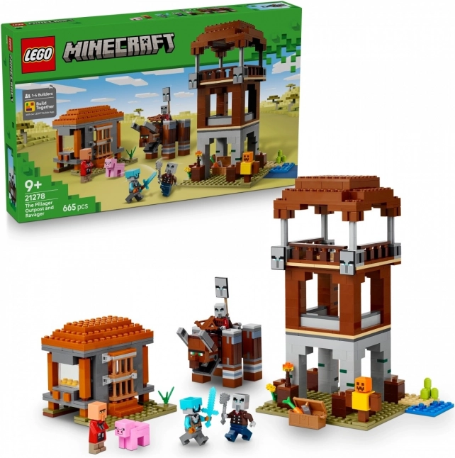 Kostičky LEGO Minecraft Lupičská skrýš a devastátoři