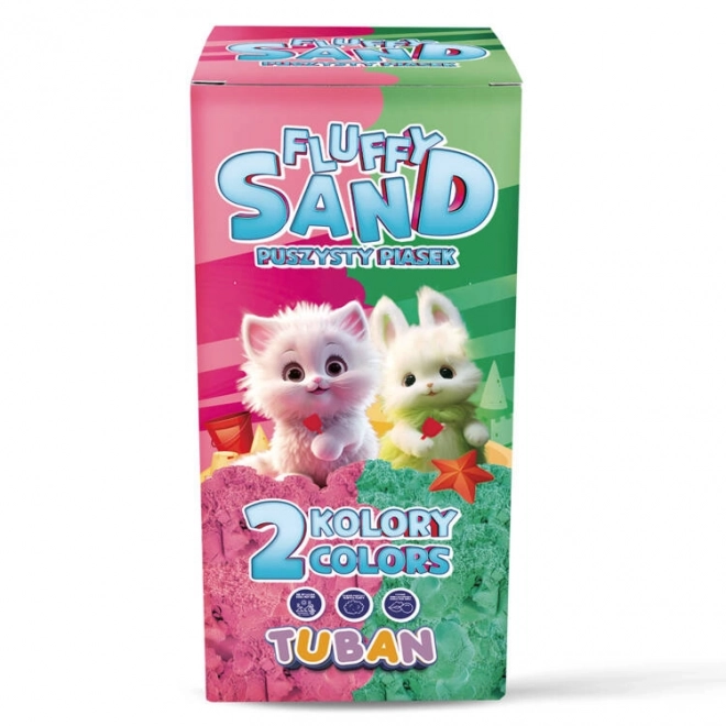 Voňavý pískový set Tuban Fluffy růžovo-zelený