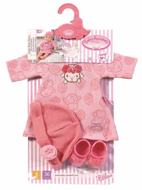 Baby Annabell Little  Pletené šatičky 36 cm