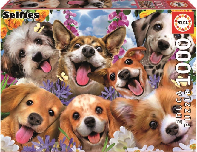 Educa puzzle Selfie štěňat 1000 dílků