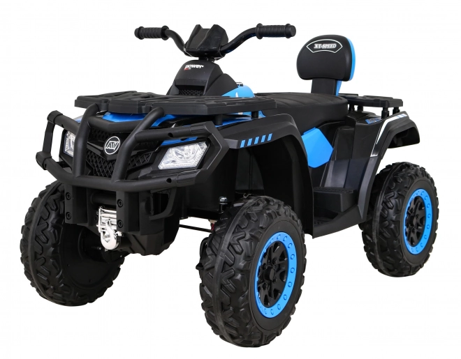 Čtyřkolka XT-Speed pro děti Modrá + 4x4 + EVA + Pomalý start + Rádio MP3 + LED dioda